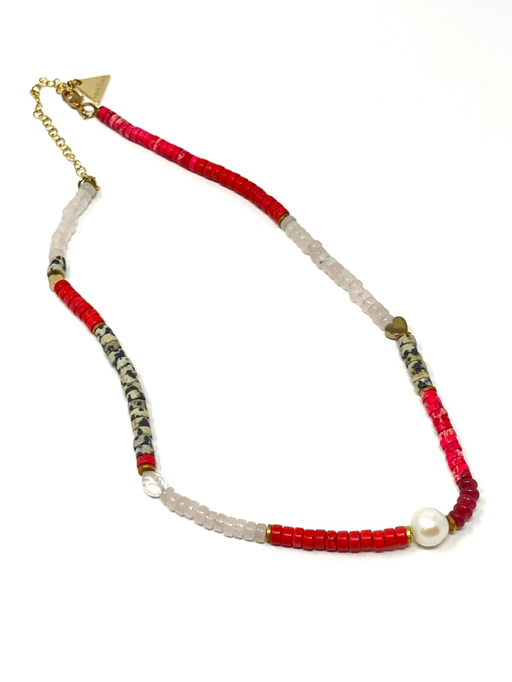 New Anthropologie x Serefina Pearl Stone Necklace